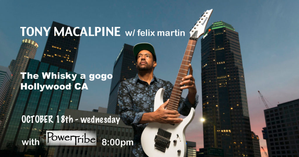 PowerTribe with Tony MacAlpine Poster & Felix Martin at The Whisky